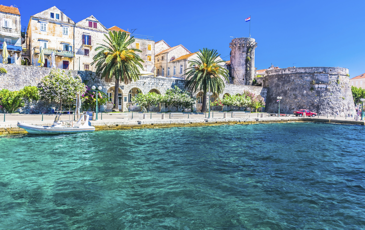 Küste von Korçula, Kroatien