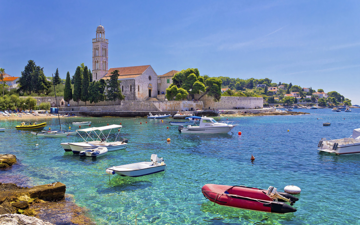 Bucht der Insel Hvar, Kroatien