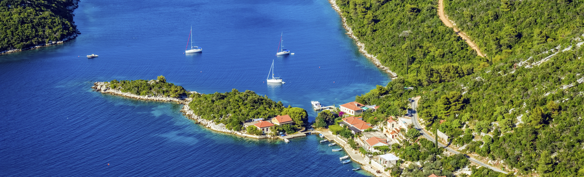 Bucht der Insel Mljet, Kroatien