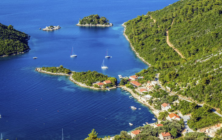 Bucht der Insel Mljet, Kroatien