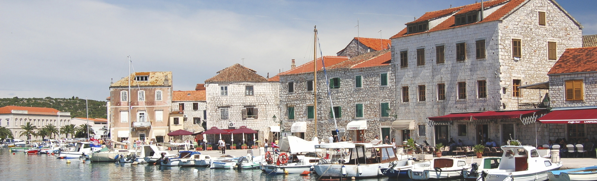 Hafen von Stari Grad, Insel Hvar, Kroatien