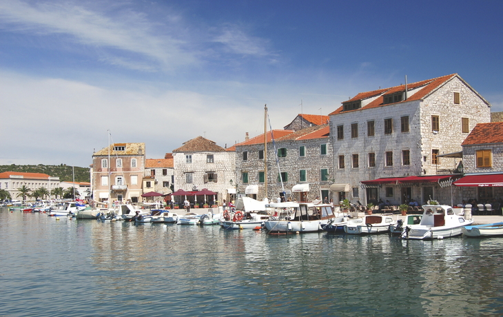 Hafen von Stari Grad, Insel Hvar, Kroatien