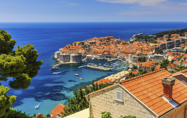 Blick über die Dächer von Dubrovnik, Kroatien