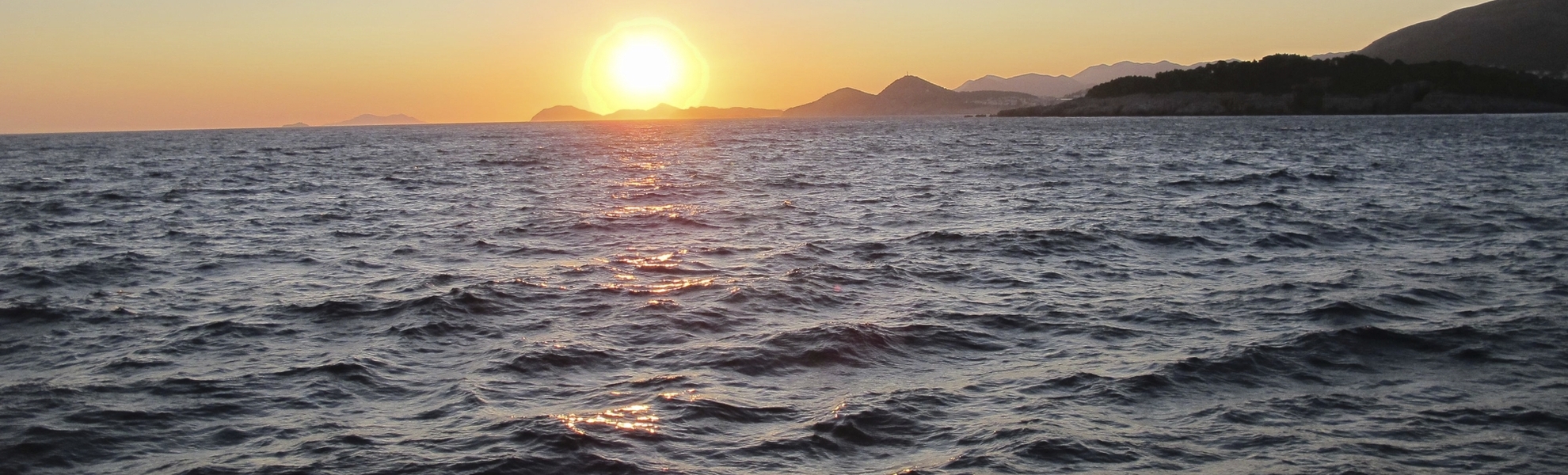 Sonnenuntergang über dem Meer