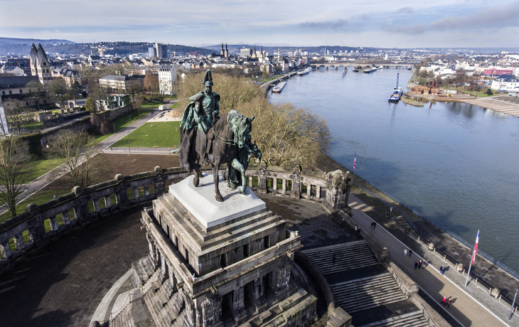 Deutsches Eck in Koblenz, Deutschland