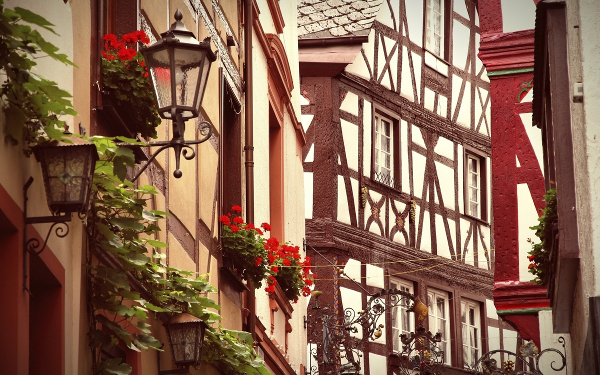 Fachwerkhäuser in Bernkastel-Kues, Deutschland