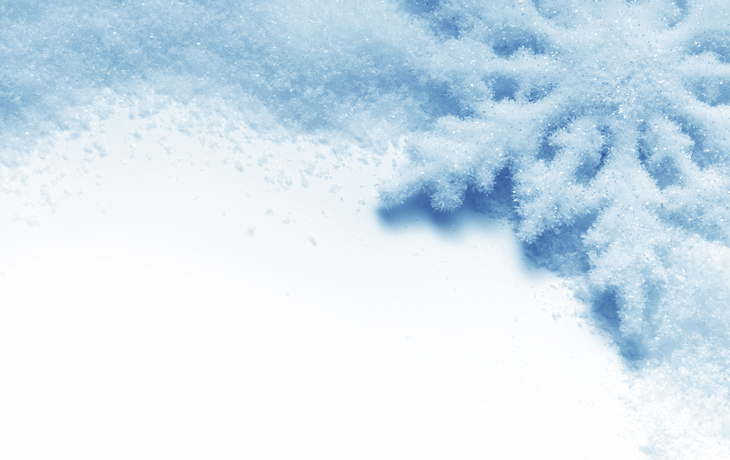 Winterlicher Eiskristall