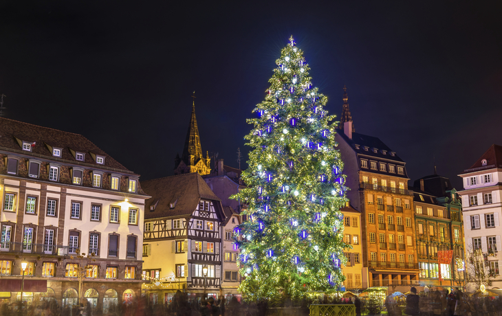 Strassburg während der Weihnachtszeit, Frankreich