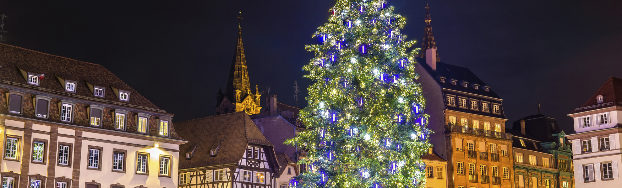 Strassburg während der Weihnachtszeit, Frankreich
