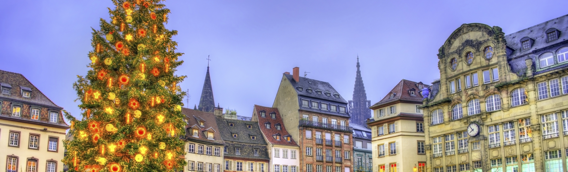 Weihnachtsmarkt in Strassburg, Frankreich