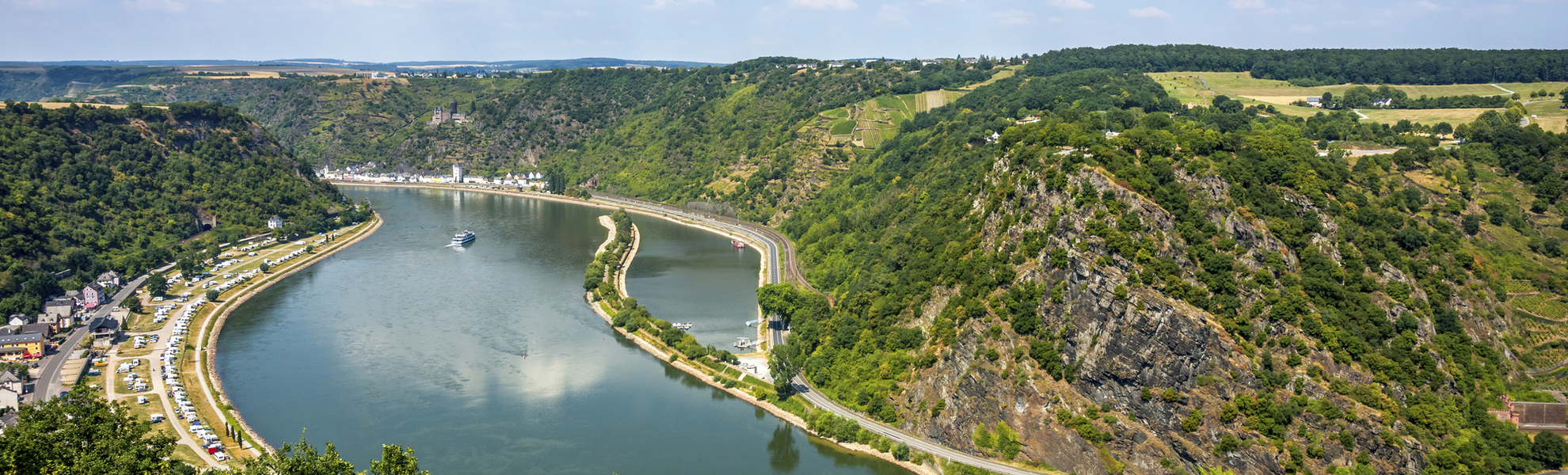 Der Rhein bei Loreley, Deutschland