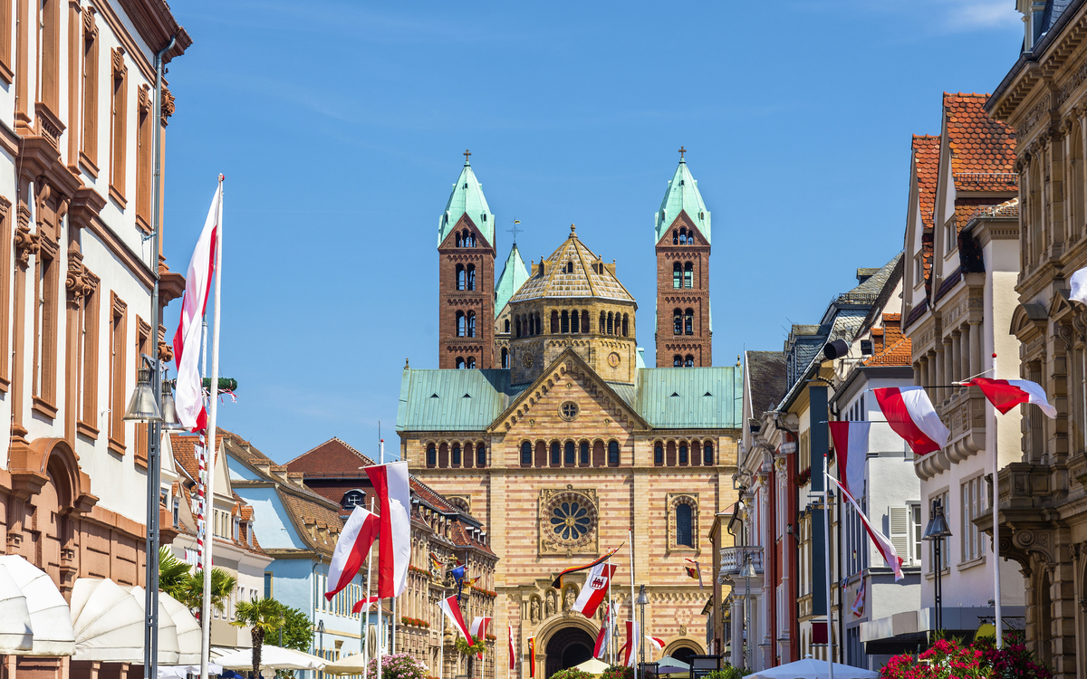 Blick auf den Dom von Speyer, Deutschland