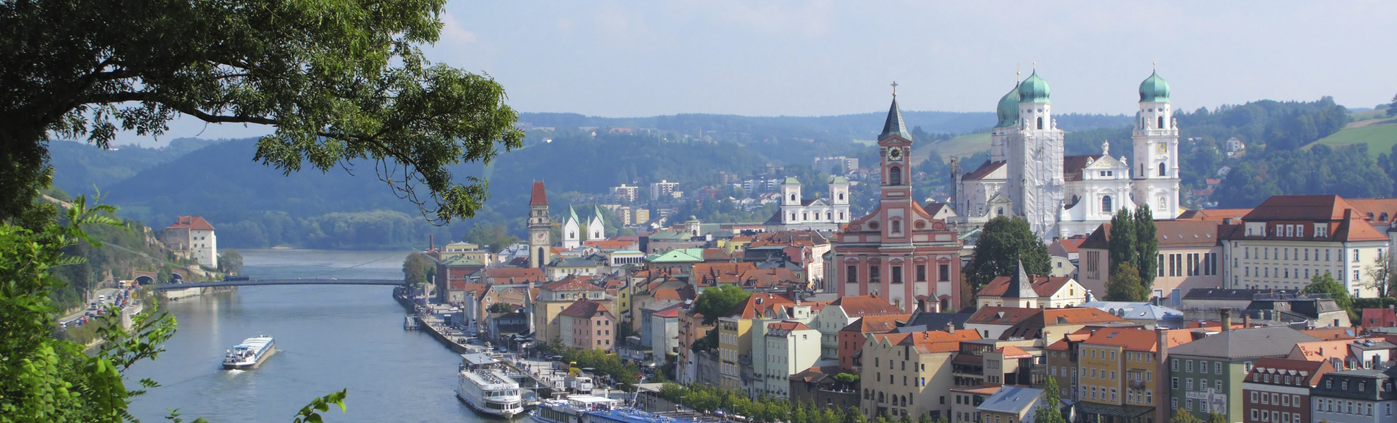 Blick auf Passau an der Donau, Deutschland