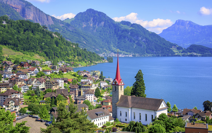 Der Vierwaldstaettersee in Luzern, Schweiz