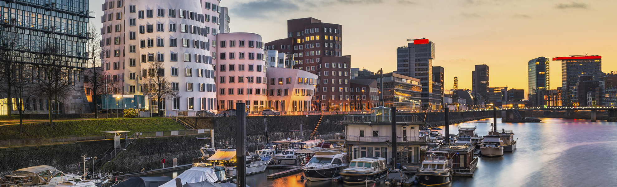 Medienhafen von Düsseldorf, Deutschland