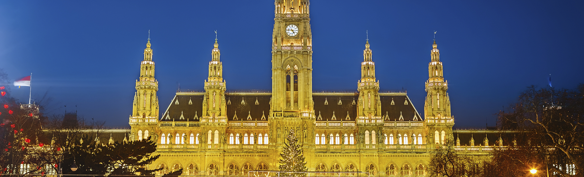 Der Weihnachtsmarkt in Wien, Oesterreich