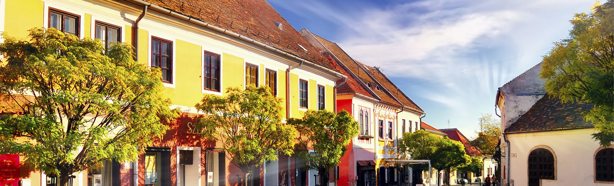 Straße in der Innenstadt von Budapest, Ungarn