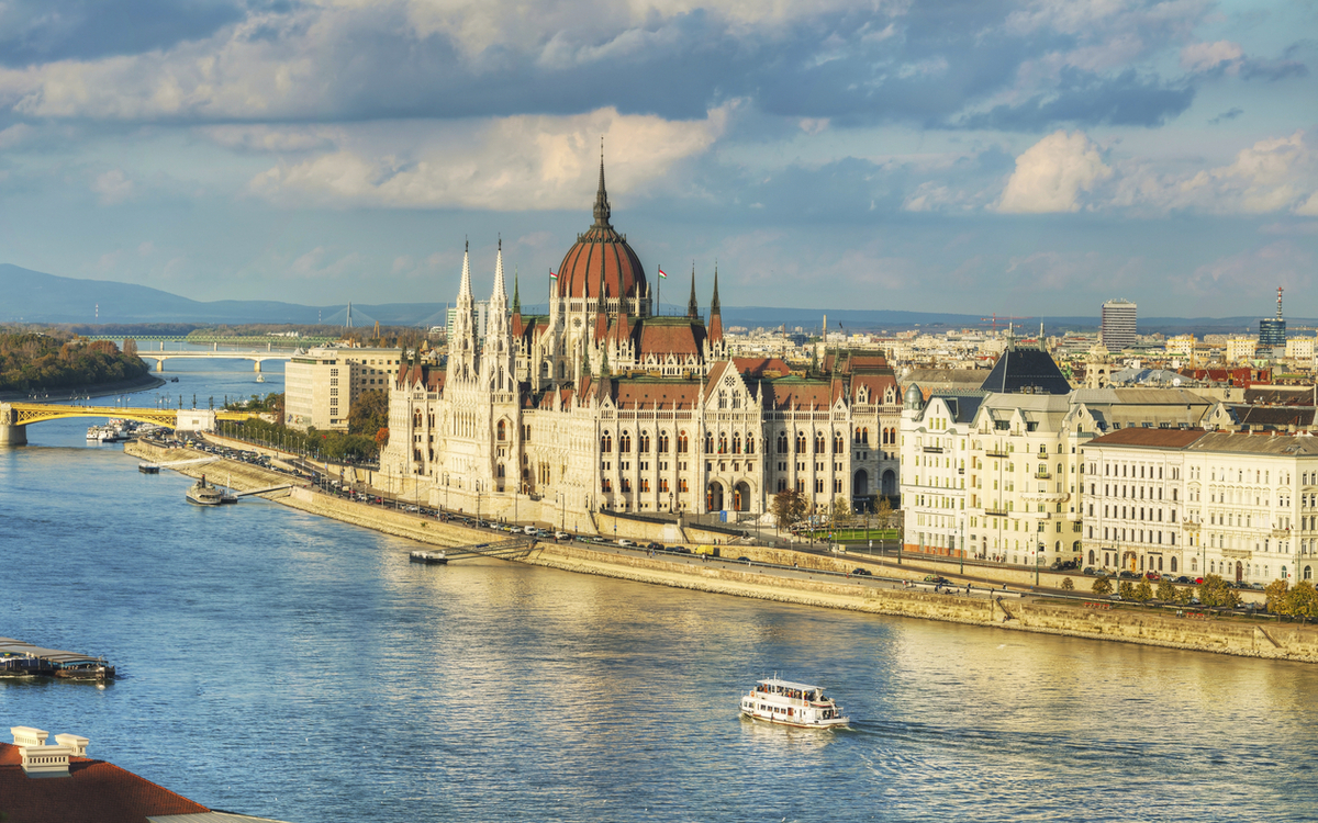Budapest an der Donau, Ungarn