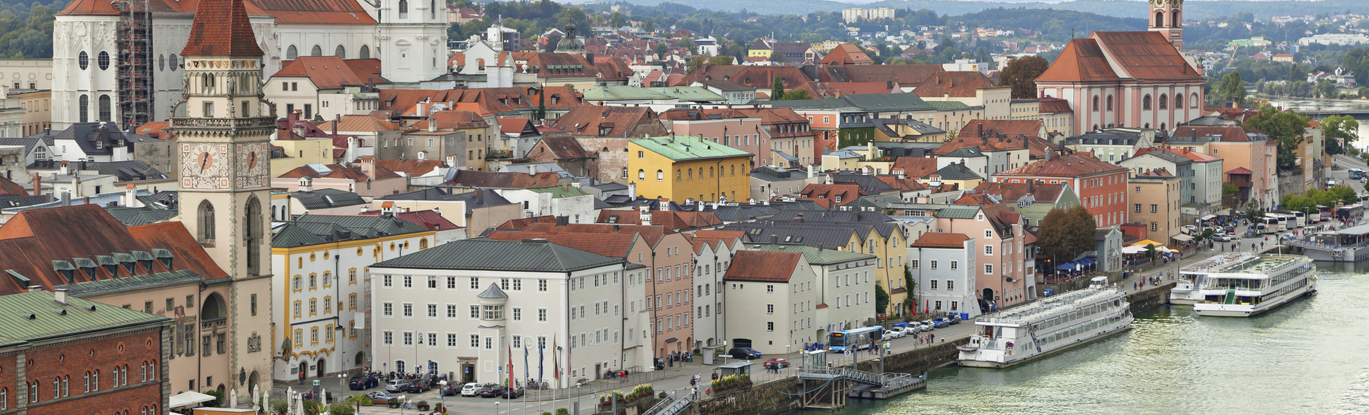 Panorama von Passau, Deutschland