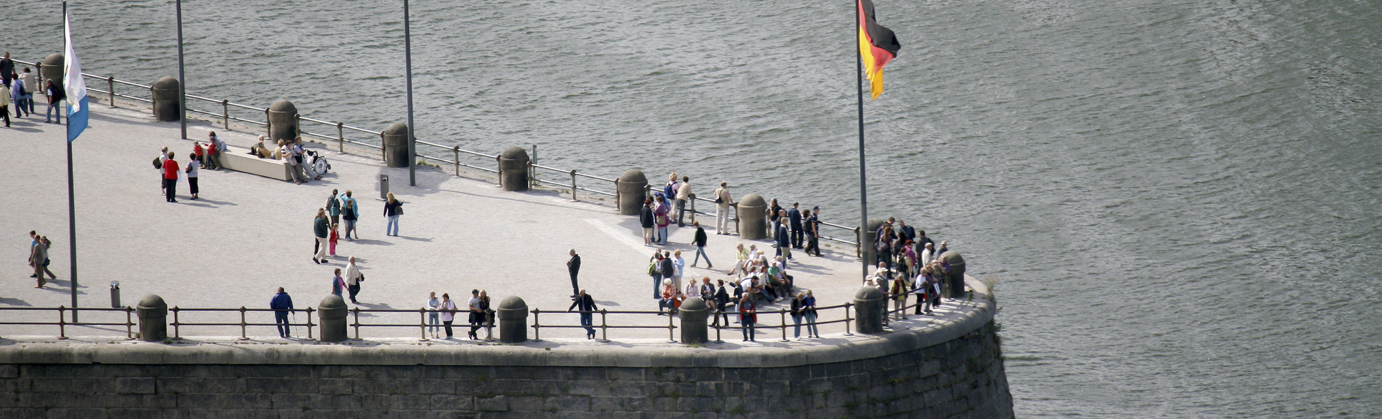 Deutsches Eck in Koblenz, Deutschland