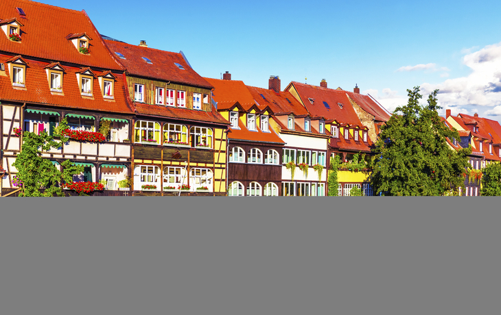 Die Regnitz in Bamberg, Deutschland