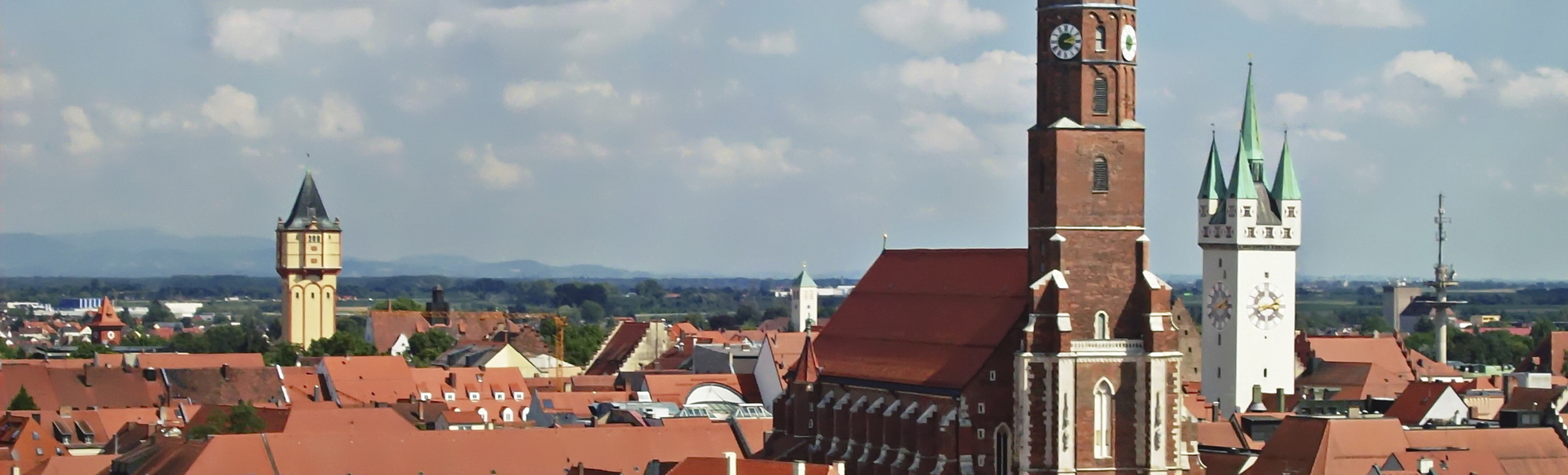 Über den Dächern von Straubing, Deutschland