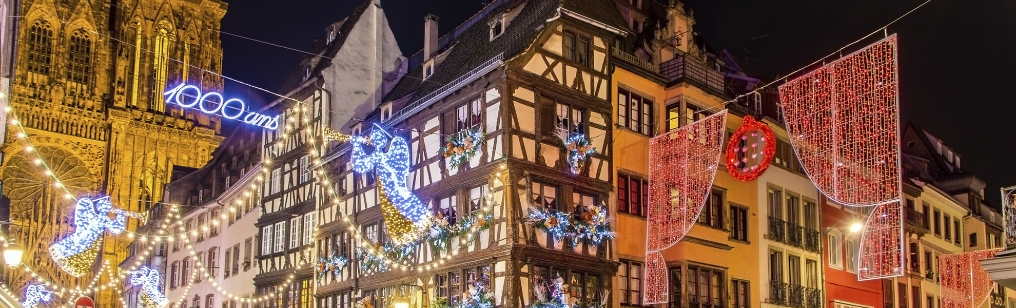Weihnachtsmarkt in Straßburg, Frankreich