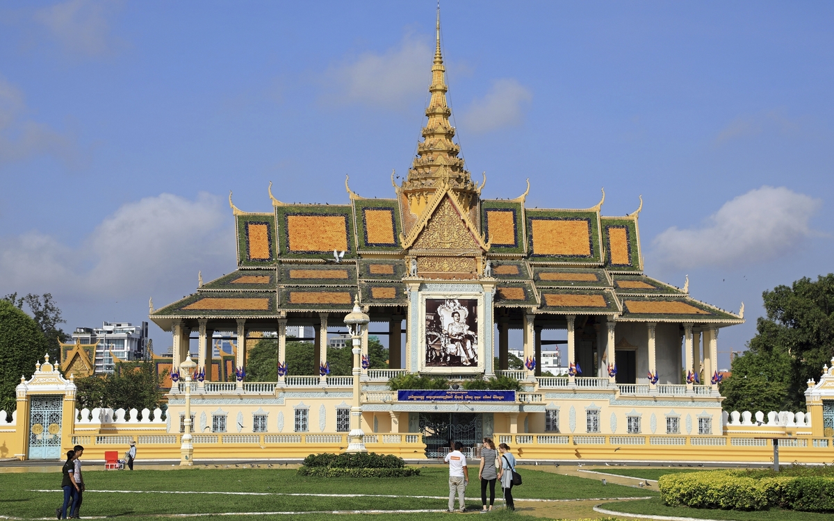 Der Königspalast in Phnom Penh, Kambodscha