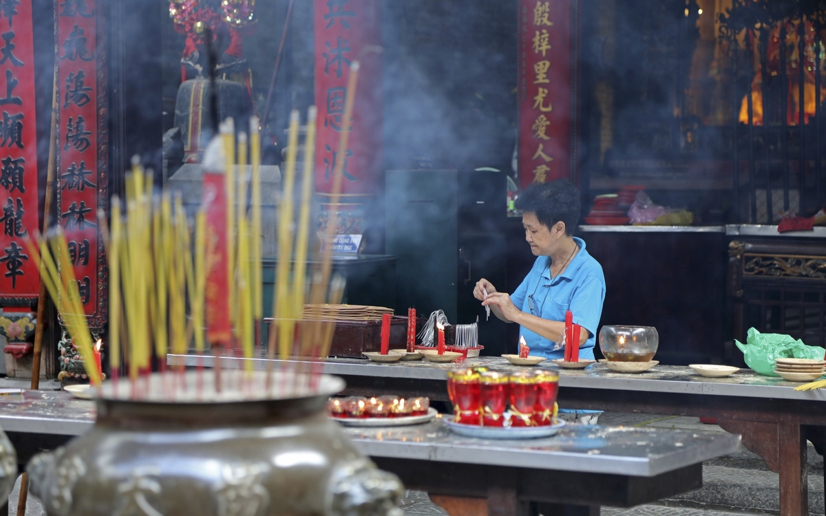 Land und Leute in Saigon, Vietnam