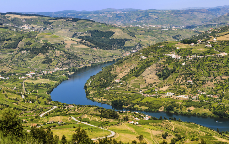 Die Landschaft rum um den Douro, Portugal
