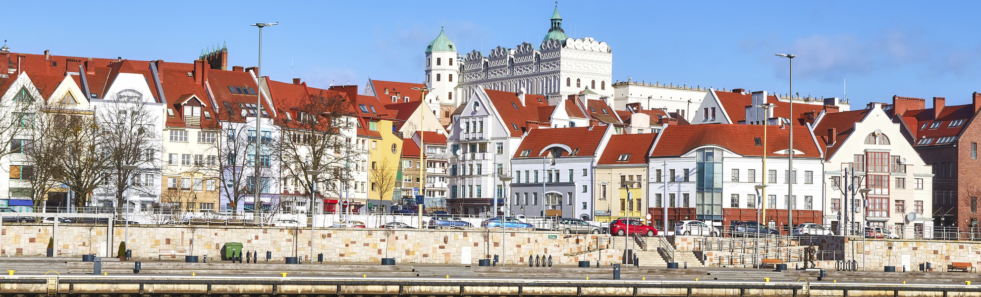Uferpromenade in Stettin, Polen