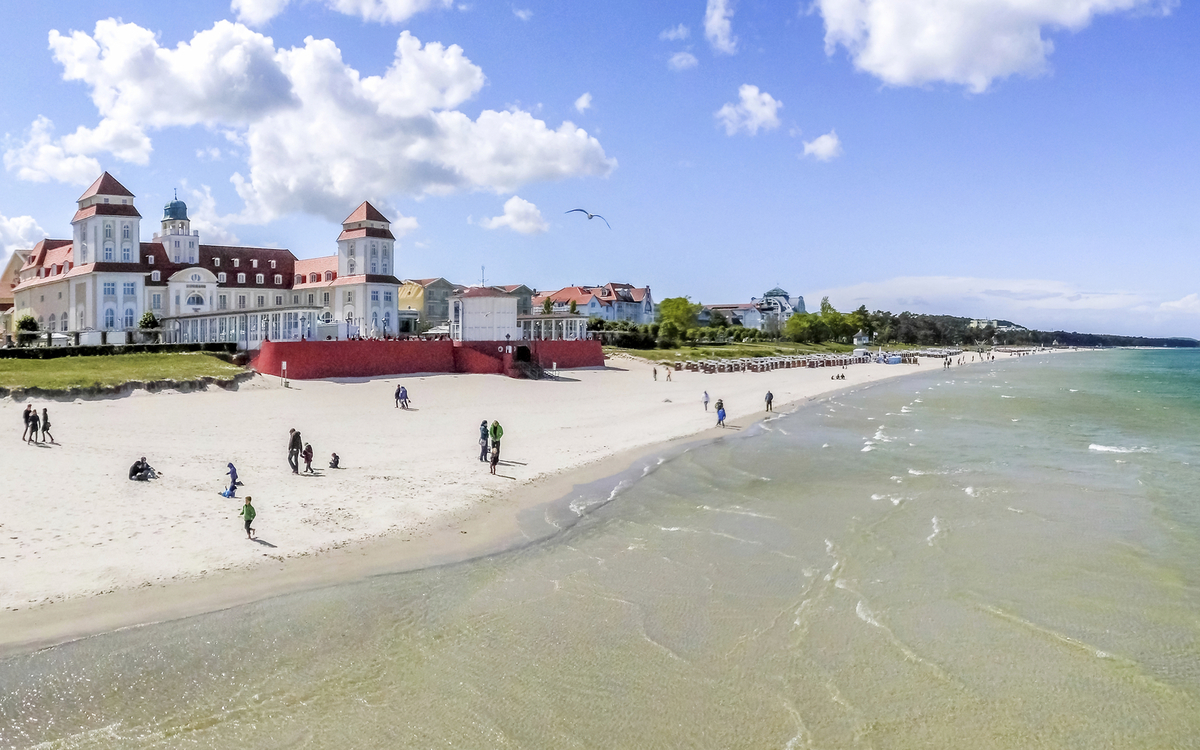 Der Strand auf Binz Deutschland