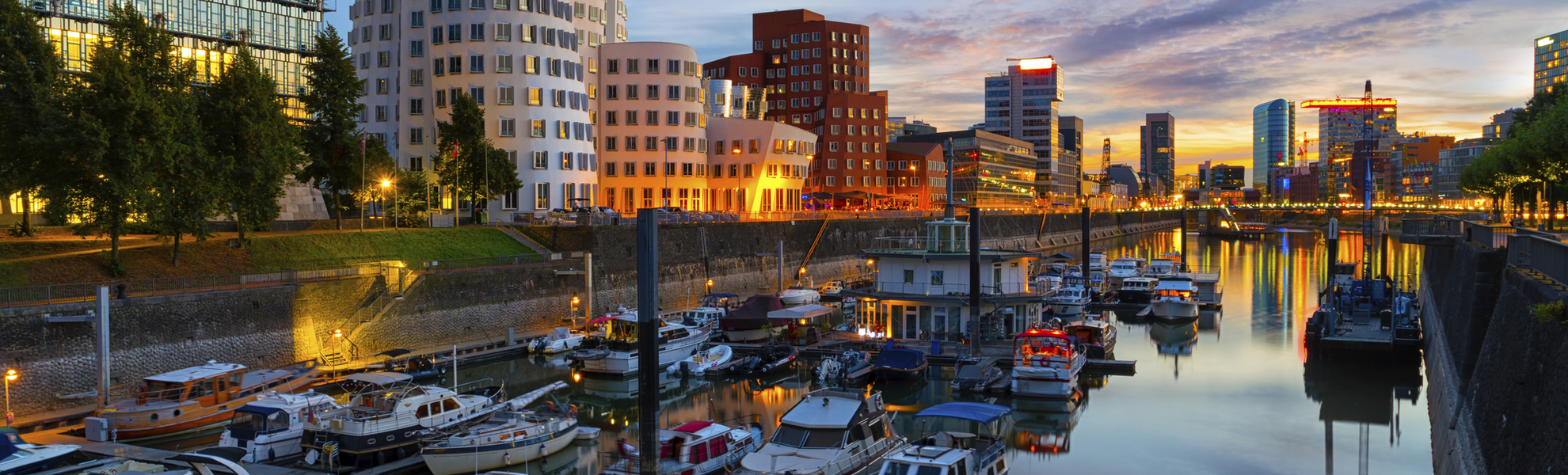 Medienhafen in Düsseldorf, Deutschland