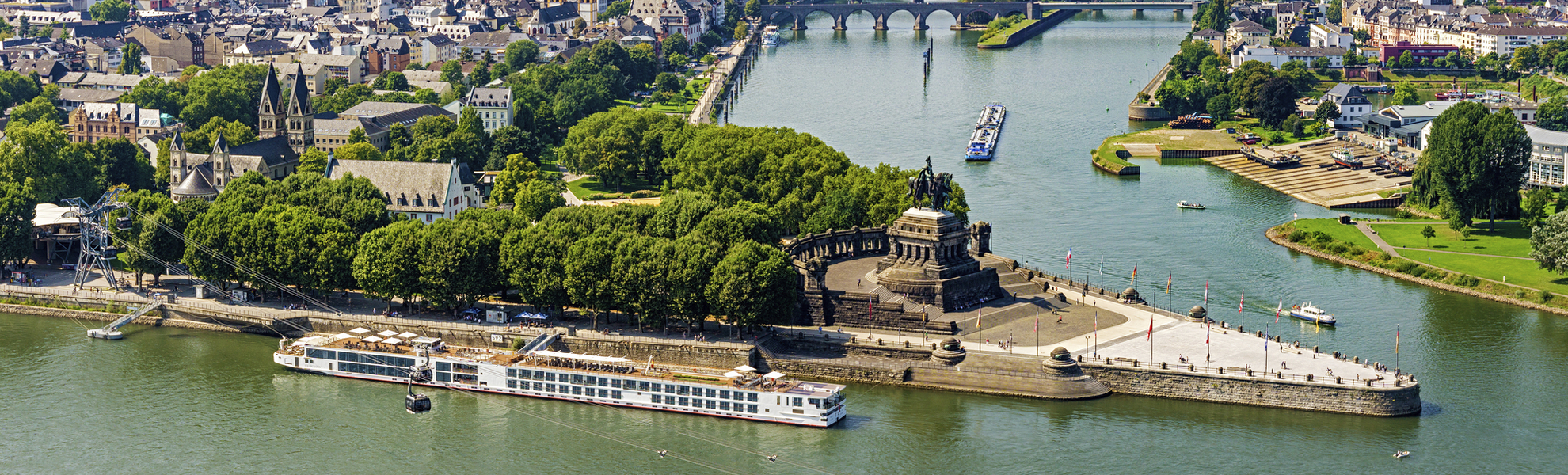 Deutsches Eck in Koblenz, Deutschland