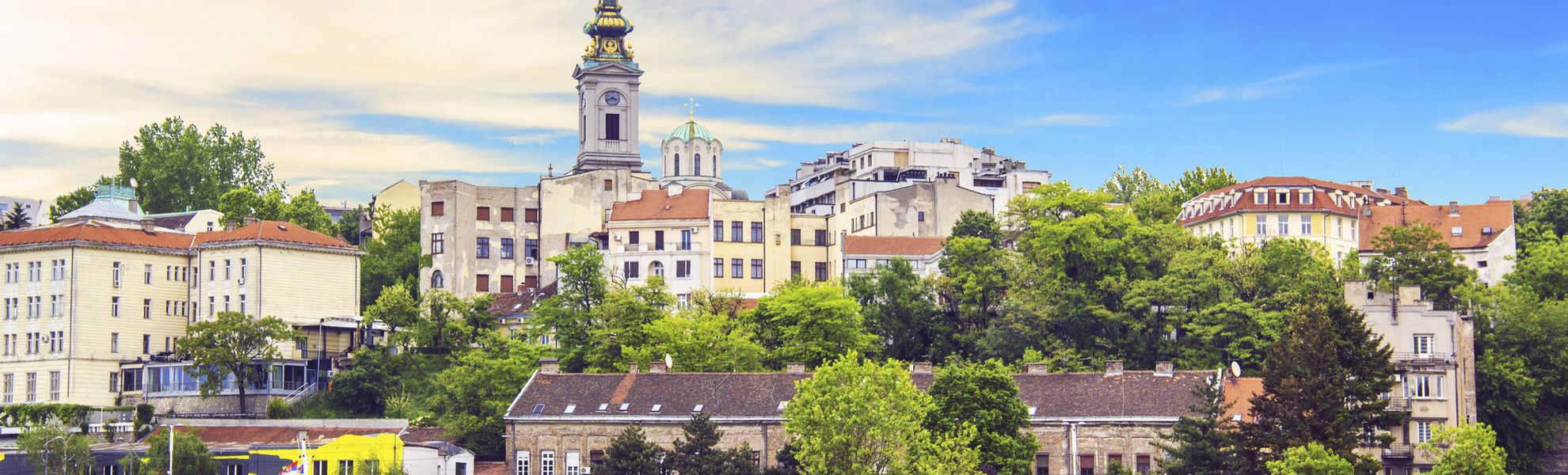 Panorama von Sava, Serbien