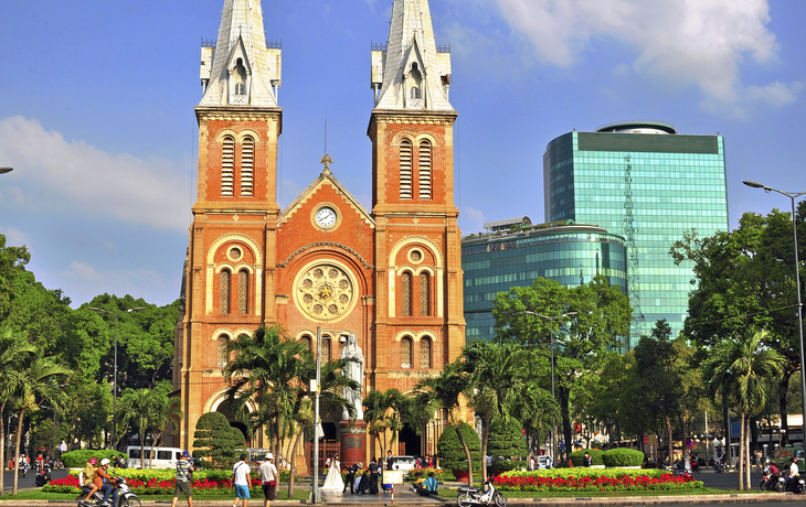 Notre Dame Kathedrale in Ho-Chi-Minh Stadt, Vietnam