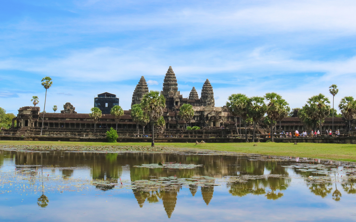 Tempelanlage Angkor Wat in Siem Reap, Kambodscha