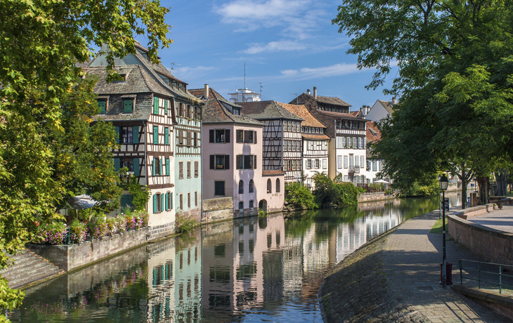Kanal in Strassburg, Frankreich