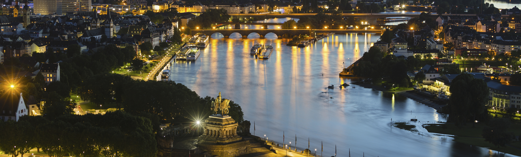 Deutsches Eck in Koblenz, Deutschland