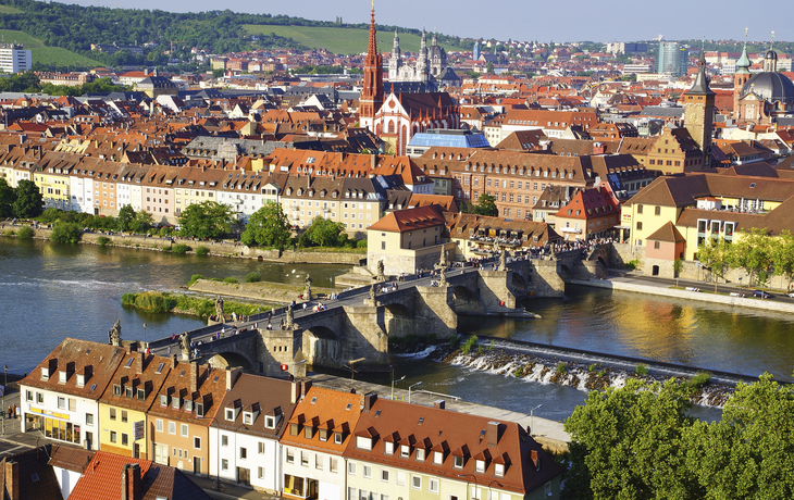Alte Mainbrücke in Würzburg, Deutschland