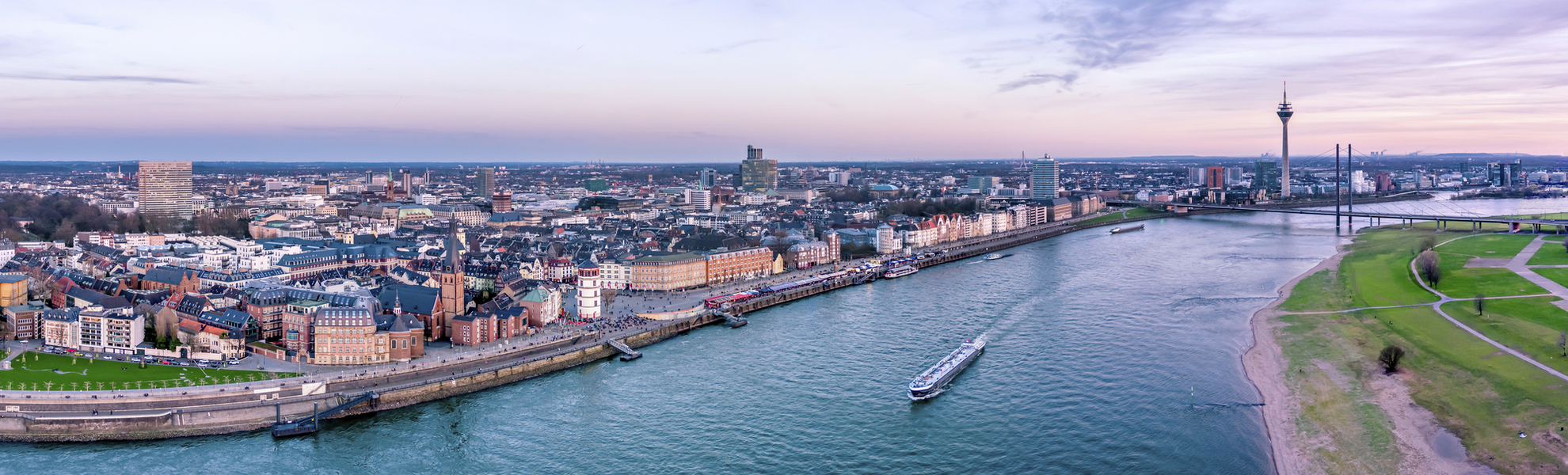 Skyline von Düsseldorf, Deutschland
