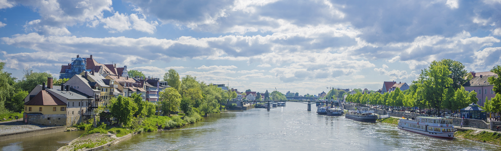 Donau in Regensburg, Deutschland