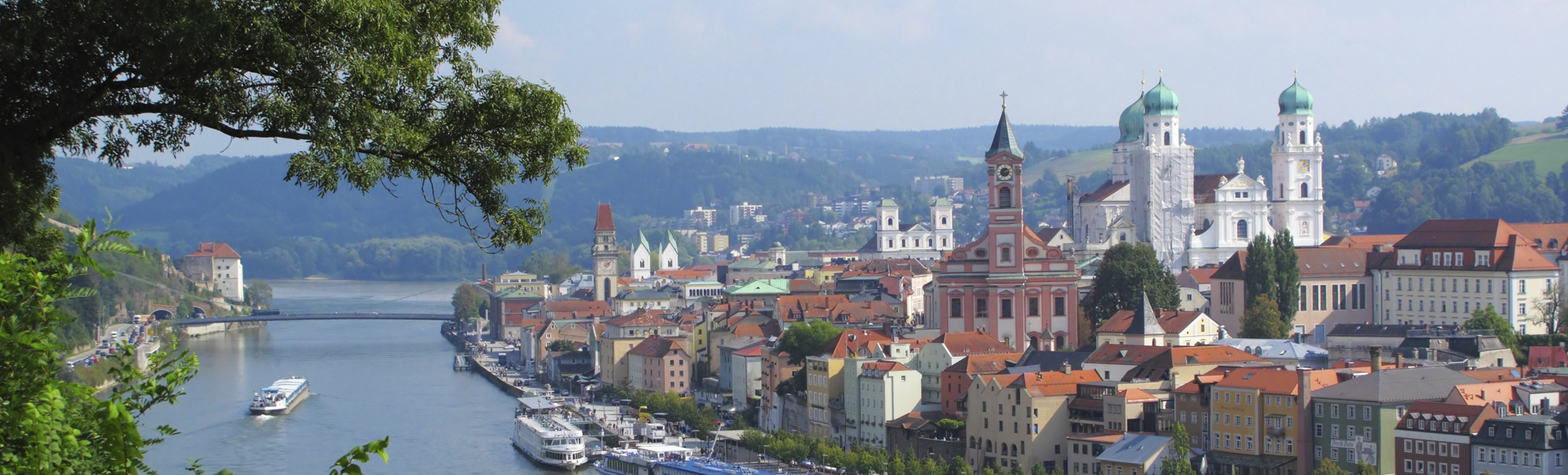 Blick auf Passau an der Donau, Deutschland