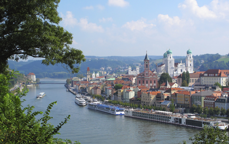 Blick auf Passau an der Donau, Deutschland