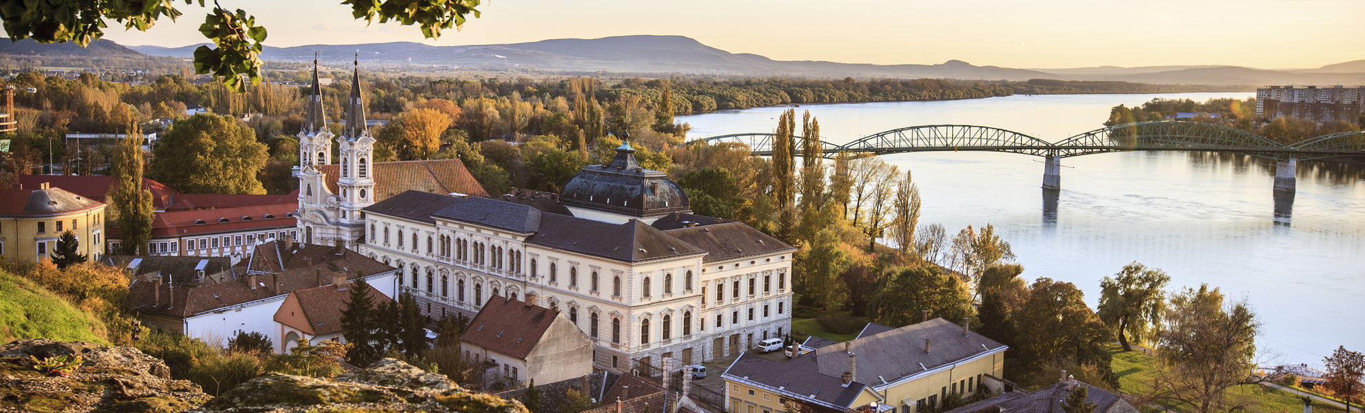 Blick auf die Altstadt von Esztergom, Ungarn