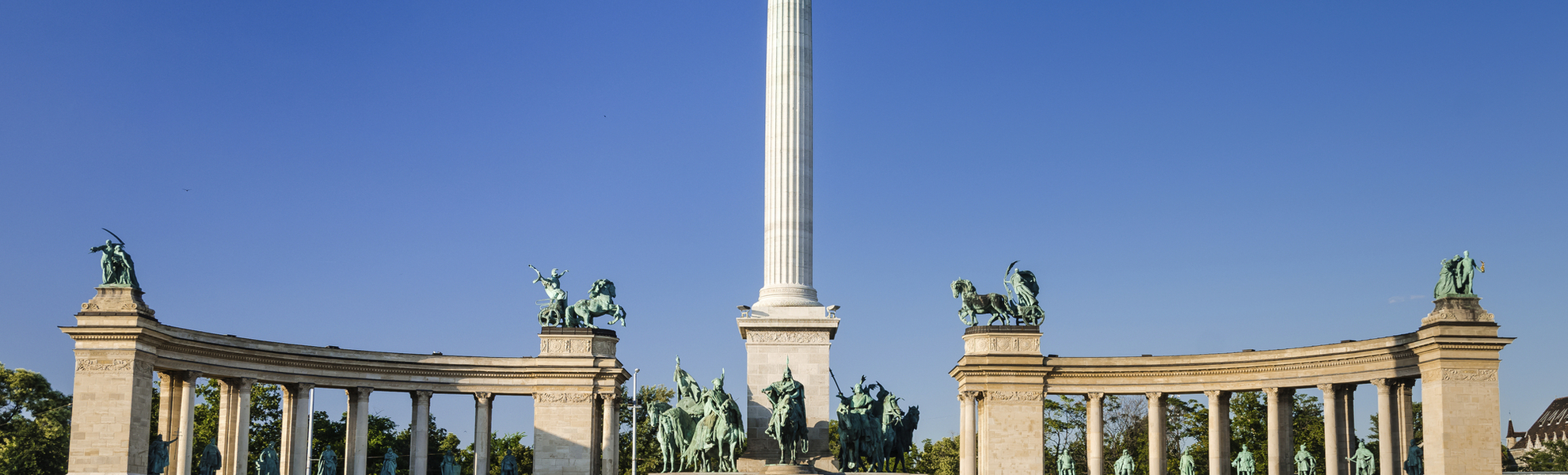 Heldenplatz in Budapest, Ungarn