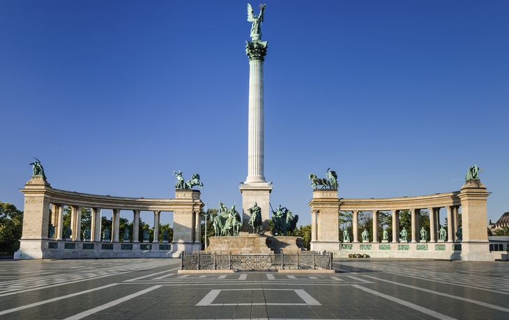 Heldenplatz in Budapest, Ungarn