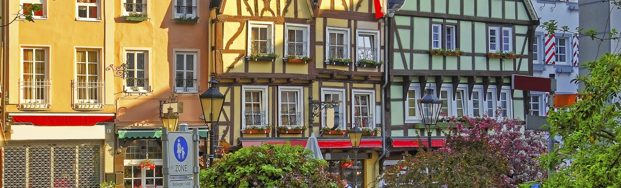 Haeuser im Zentrum von Linz, Deutschland