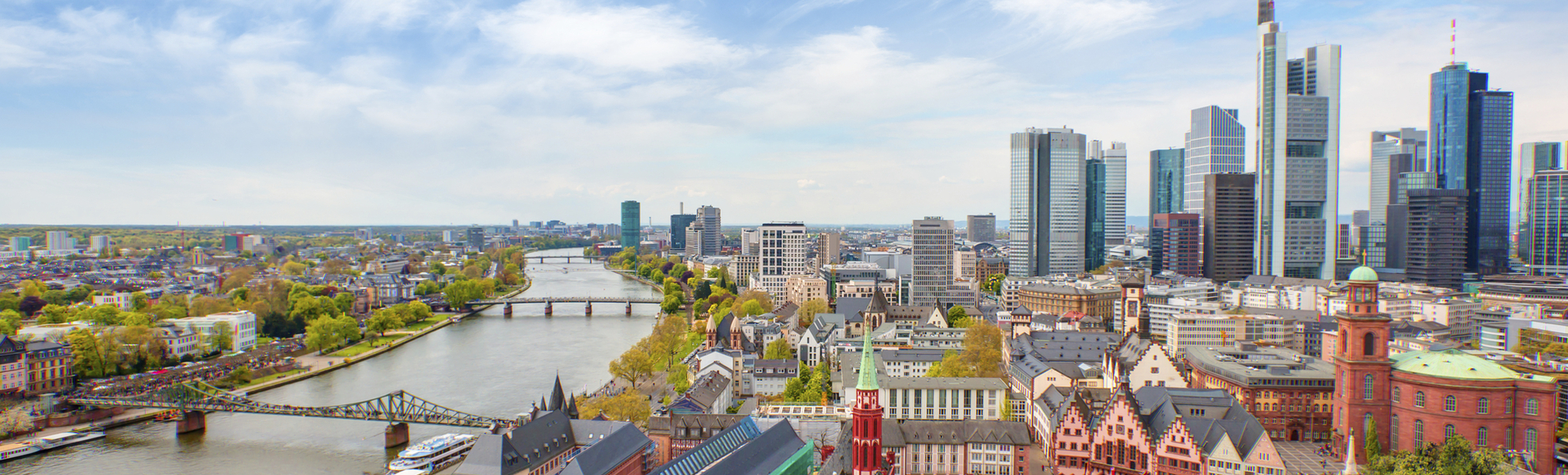 Slkyline von Frankfurt am Main, Deutschland