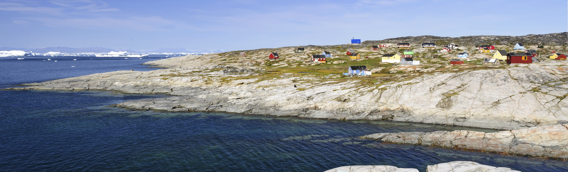 Küste in Qeqertarsuaq, Grönland